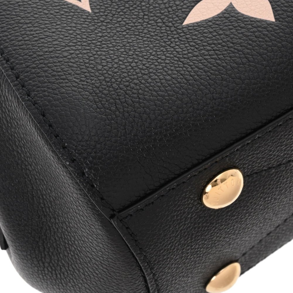 LOUIS VUITTON Louis Vuitton Monogram Emplant Montaigne BB Noir Beige M45489 W... - Picture 9 of 12